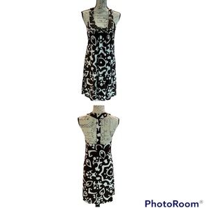 INC Brown & white T-back tank dress with studs NEW WITH TAGS size MEDIUM